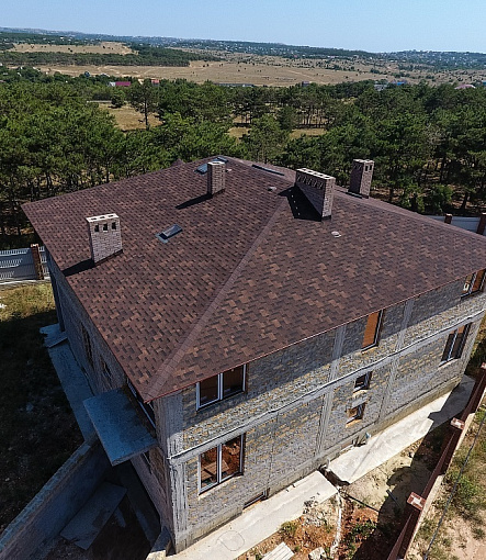 Гибкая черепица, серия STANDARD, коллекция ТЕТРИС, цвет Коричневый - 2